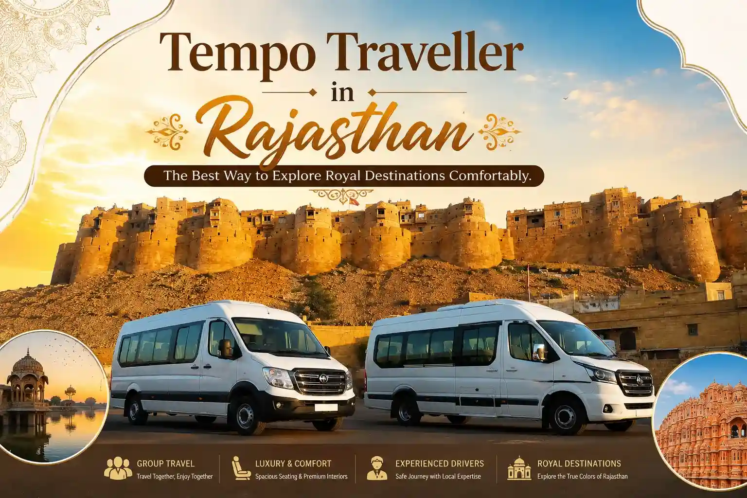 Tempo Traveller in Rajasthan – The Best Way to Explore Royal Destinations Comfortably
